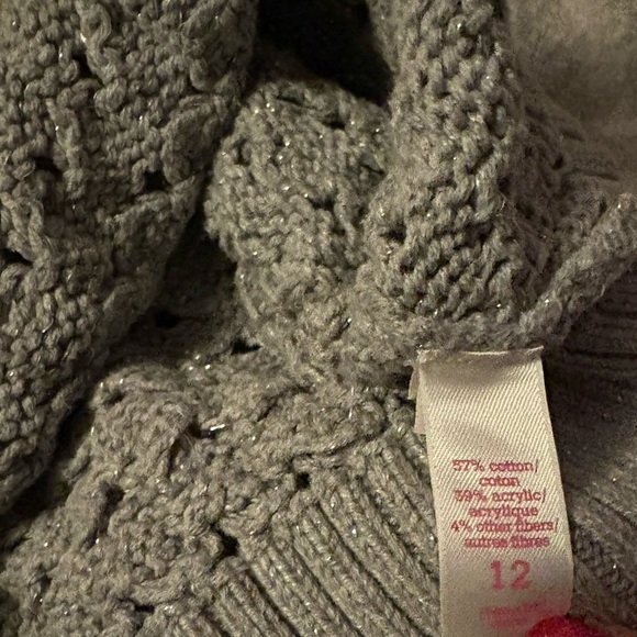 Kids Justice Gray Silver
Tinsel Long Sleeve Crop Knit
Sweater Size 12 - Picture 5 of 7